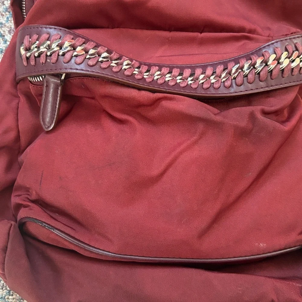 Stella McCartney Backpack Bag Bordeaux Nylon